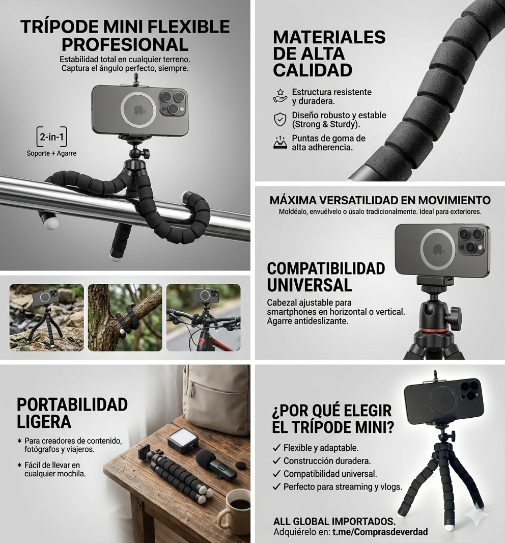 MINI TRIPODE PORTATIL
