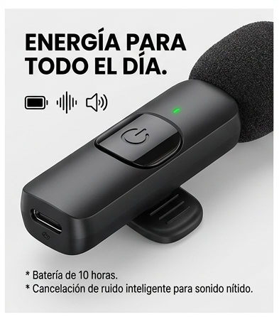 Micrófono K9 Inalámbrico 2en1