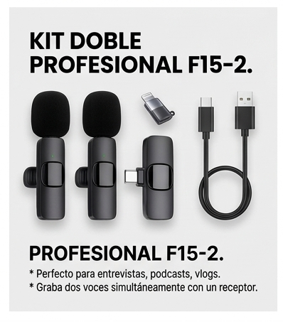 Micrófono K9 Inalámbrico 2en1