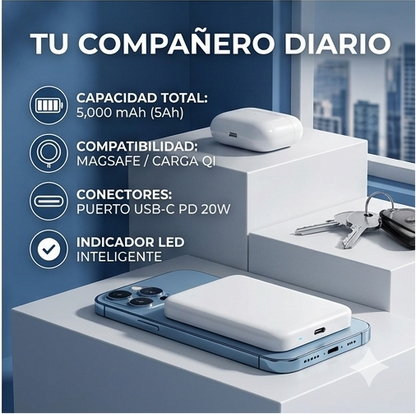 Power Bank Magnética con tecnología MagSafe