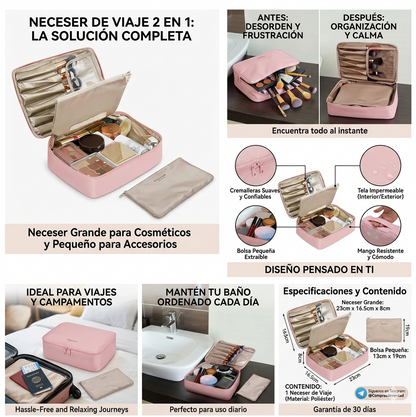 Cosmetiquera Makeup 2en1