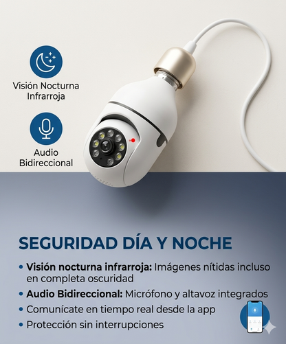 CAMARA BOMBILLO 360 WiFI