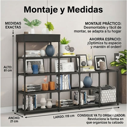 Organizador / Zapatero 5 Niveles