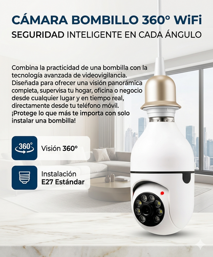 CAMARA BOMBILLO 360 WiFI
